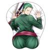 2025 Non-slip ONE PIECE Mouse Pad Anime Cartoon Figure Roronoa Zoro Sexy 3D Hip Mouse Pads with Wrist Rest Gaming Mousepad Mat