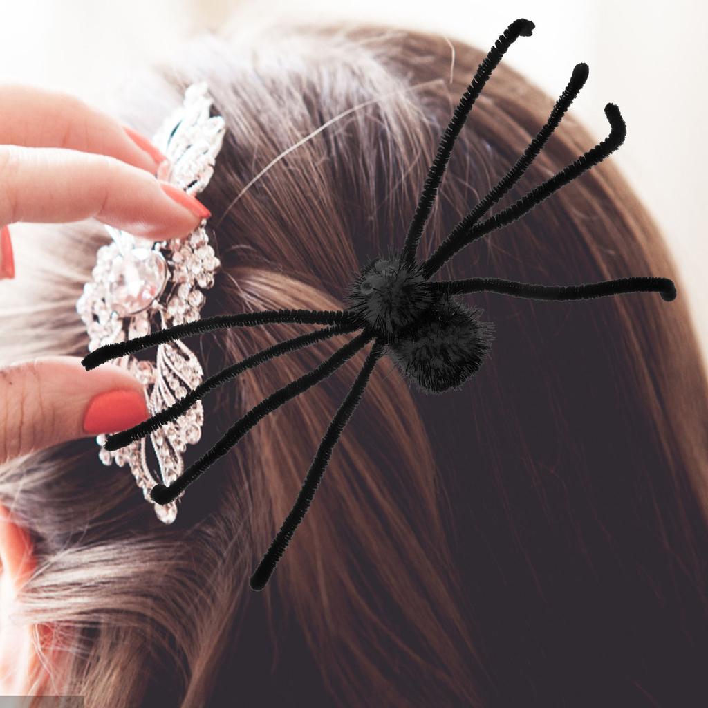 Halloween Spider Hair Clip Festival Accessories Bow Clips Shape Creative Hairball Barrettes Hairpin