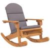 Adirondack Swing Chair with Cushions Solid Acacia Wood