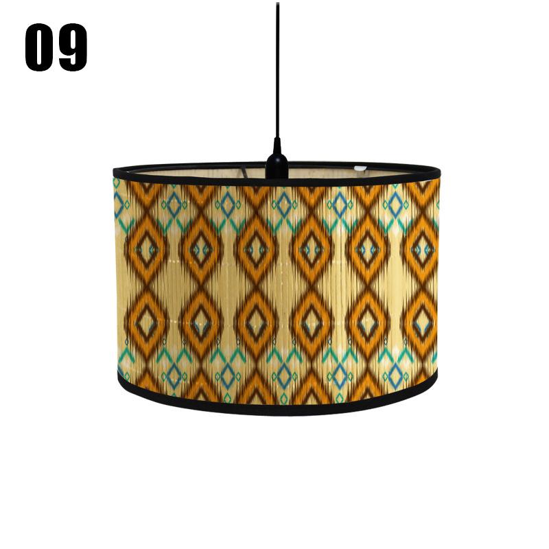 Ретро-стиль Бамбуковый Арт-абажур для лампы, абажур для кафе, ресторана, люстра, декор для комнаты в доме, чехол для лампы