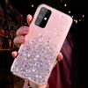 Блестящий силиконовый чехол со звездами и блестками для Samsung S25 Ultra S24 FE S26 S23 S22 Plus A16 A56 A57 A36 A55 A35 A15 A25 A14 5G A26 A17 A37 Сияющий чехол с пайетками