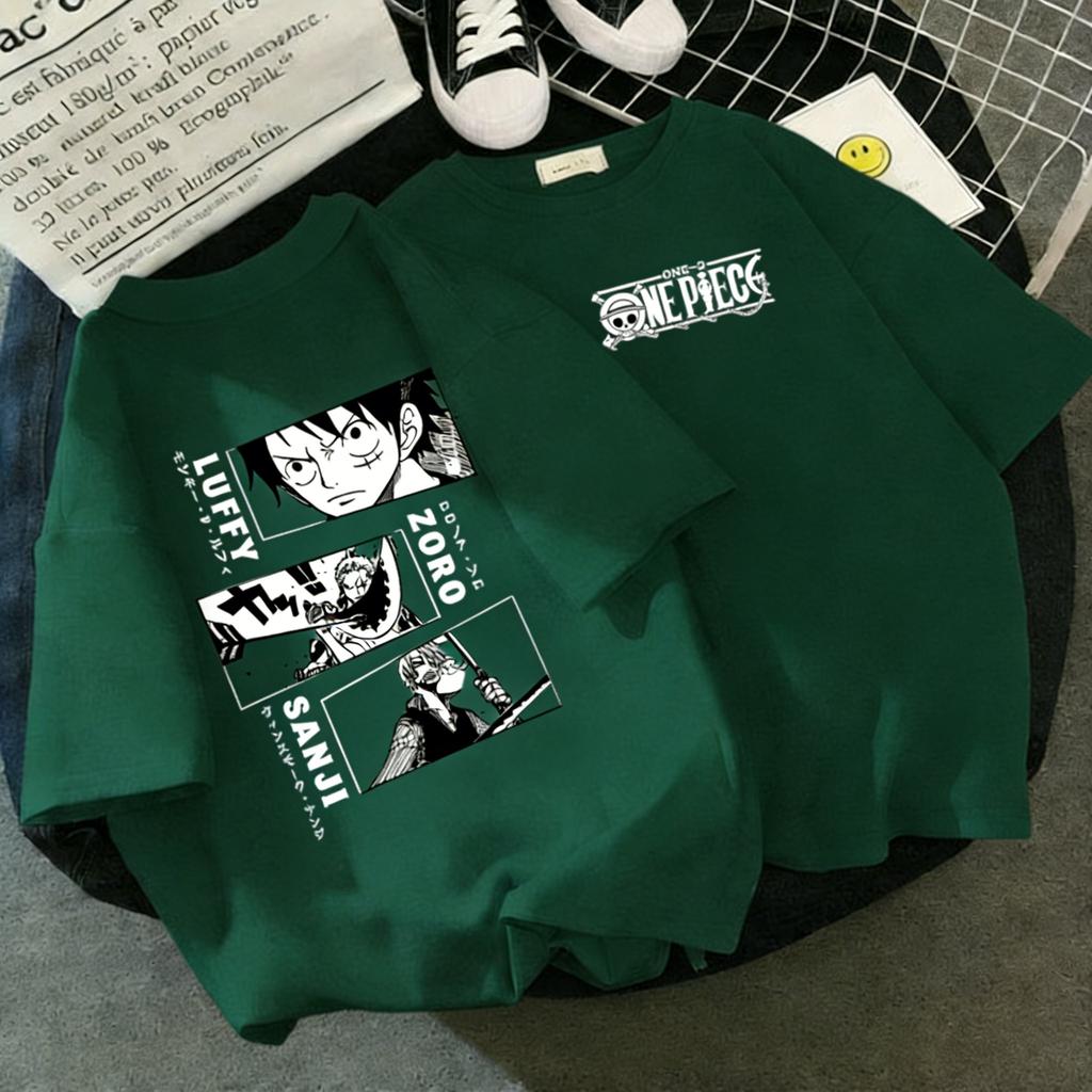 Unisex Anime Printed One Piece Luffy Short Sleeve Tee Graphic T Shirt Unisex Women Parentchild Clothing Casual Top Summer 2026 Y2k