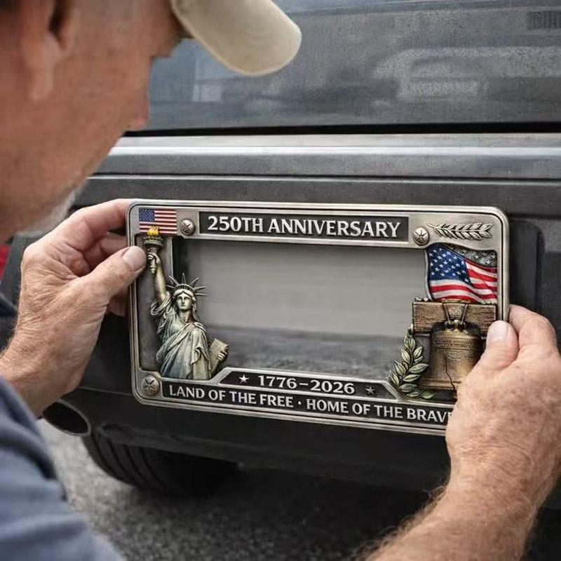 United States 250 Year American Car Plate Frame License Plate Holder Wmool 250th Anniversary Commemorative License Plate Frame