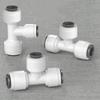 Тройник редукционный 3/8" 1/4" на 3 выхода, пищевой POM, быстроразъемный соединитель для аквариума, системы фильтрации воды RO, системы обратного осмоса