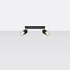 Spot Sufitowy Czarny Podłużny Podwójny Klosz Złoty 2Xgu10 10W Nero Sl.1070 Sollux Lighting