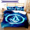 3pcs V-VOLCOM LOGO4 pattern bedding set duvet cover set includes duvet cover &pillowcases, perfect all season bedroom decoration & gift