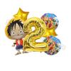 One Pieces Digit 1-10 Balloons Boys Anime Luffy Birthday Decoration Baby Shower Gender Reveal Party Supplies Kids Gift Hot Sales