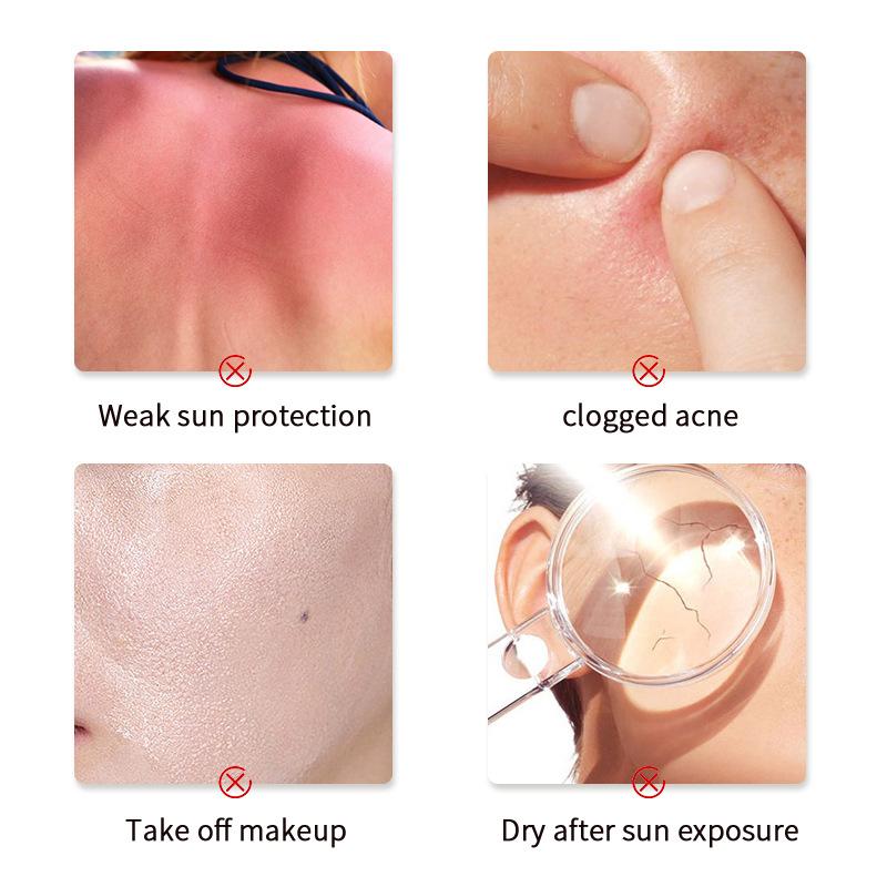 Sunscreen UV Protection Cream SPF50+ Waterproof Sweatproof Lightweight Moisturizing Full Body Outdoor Sun Care