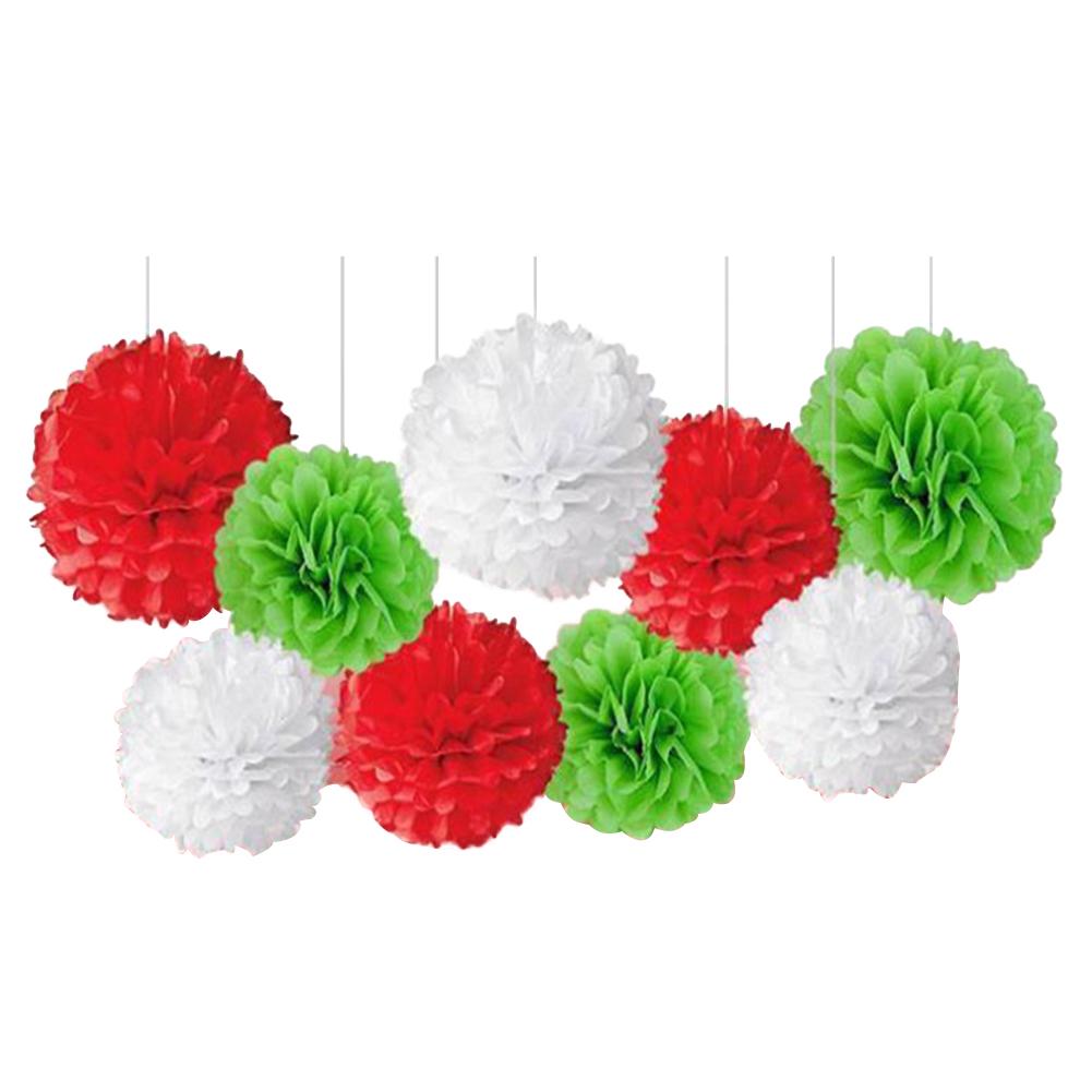 1/9 шт. Бумажные помпоны Цветочные шарики Pom Poms Party Wedding Decor
