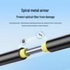 SAMZHE 4-Core Outdoor Tactical TPU Armored Fiber Optic Cable