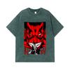 275 GSM Washed T-shirts 100% Cotton Bleach V7 Zaraki Print Unisex Heavy Cotton T Shirt