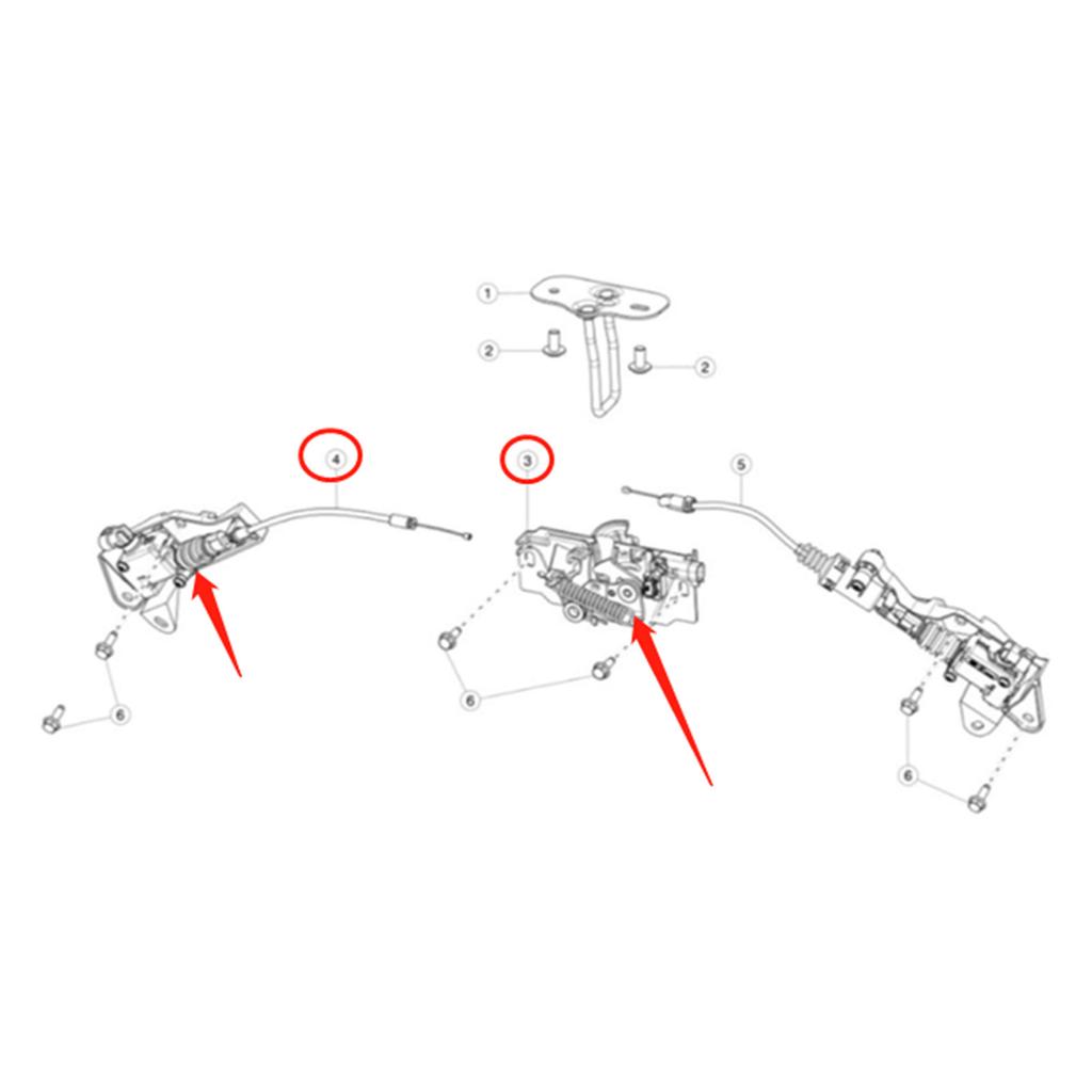 Замок капота для 21-2023 1500397-00-E 150039700E 150039800H 1500397-00-D Замок капота локомотива