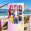 1 шт. Пляжное полотенце K-pop, быстросохнущее, мягкое, для йоги, путешествий, плавания, кемпинга, подарок