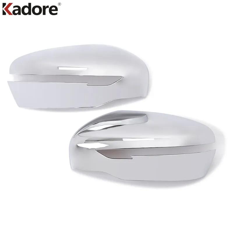 Rearview Mirror Cover Trim For Nissan X-Trail Rogue T32 2014-2018 Chrome Car Side Wing Mirror Shell Cap Accessories