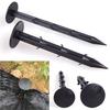 10 Pcs Black Plastic Mulch Film Mulching Nail Gardening Fixing Tools