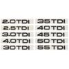 1 шт. глянцевая черная ABS цифры буквы Q2 Q3 Q4 Q5 Q6 Q7 Q8 TDI TFSI 2.0T эмблема для автомобиля серии Q крыло багажник задний логотип наклейка