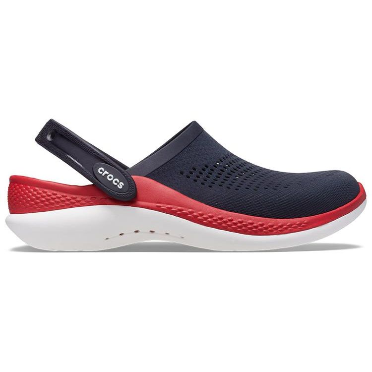 Crocs Легкие Удобные Нескользящие Сабо Унисекс Обувь Темно-синий Перец чили 206708-4CC