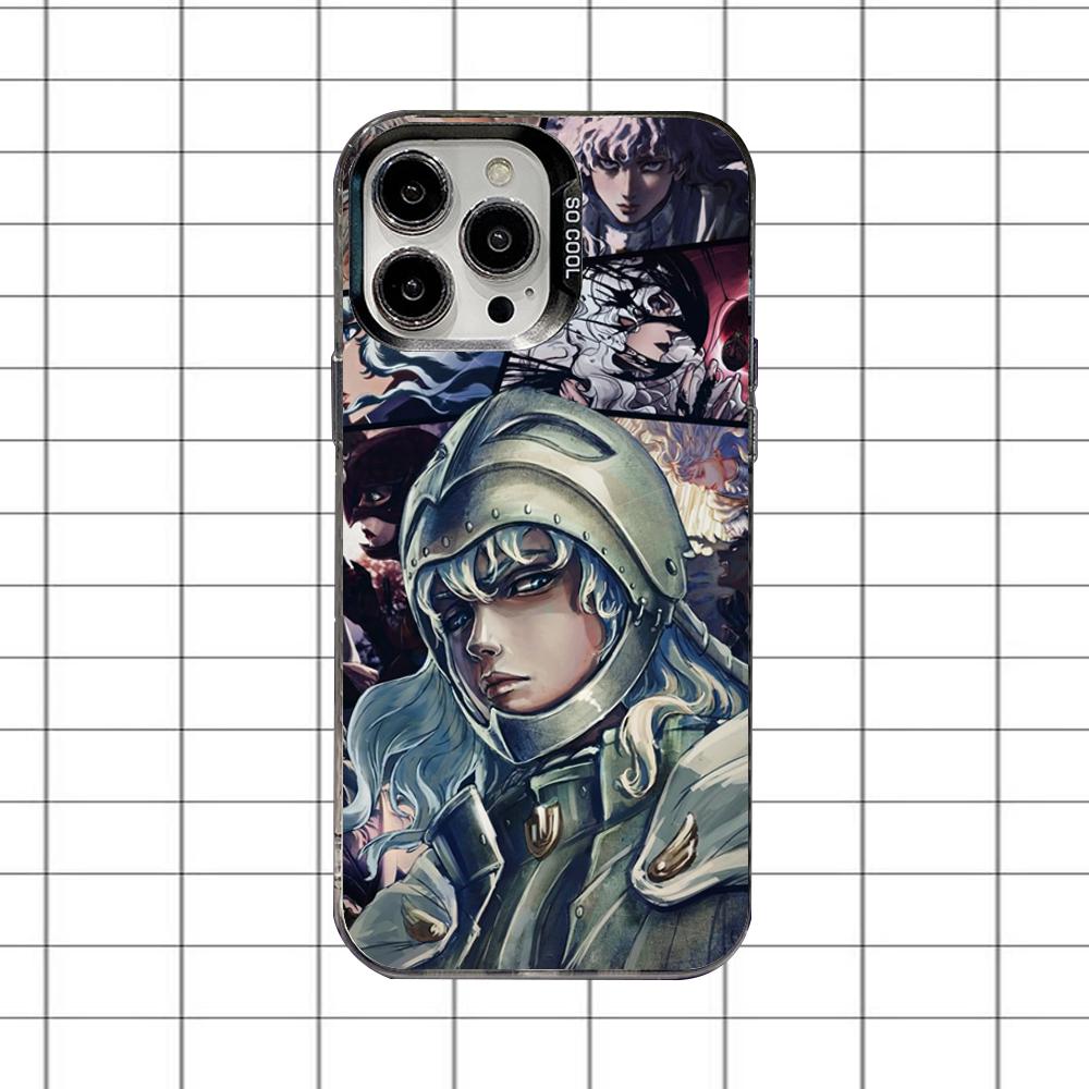 Чехол для телефона Griffith B-BerserkS для iPhone 16,15,14,13,12,11,8,7,Pro,Max,Plus,Mini,XS,SE Противоударный Черный Матовый Жесткий