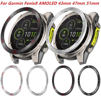 Чехол-кольцо для Garmin Fenix 8 51 мм AMOLED, цветной защитный чехол с металлической рамкой для Garmin Fenix 8 47 43 мм AMOLED