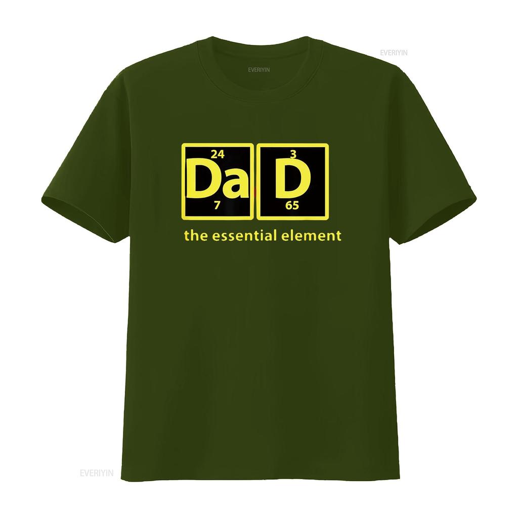Dad Periodic Table Of Elements T Shirt vintage Washed Breathable Stylish graphic Soft streetwear homme Stretched