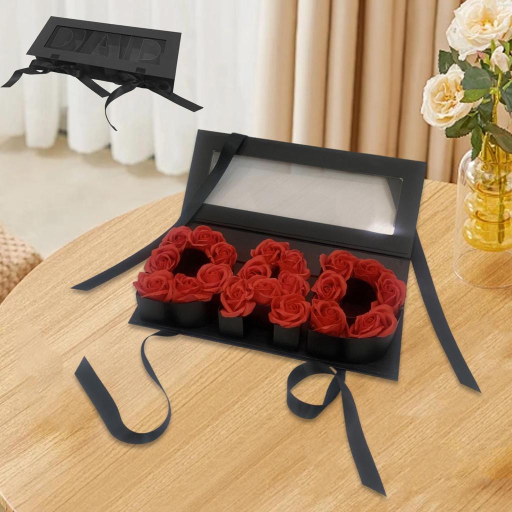 Dad Empty Fillable Gift Box Father's Day Elegant Rectangular Soap Packaging Bag for DIY