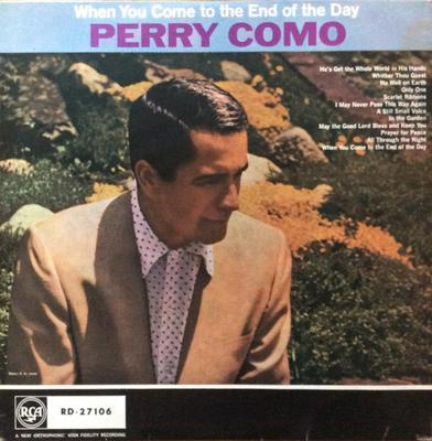Виниловая пластинка PERRY COMO When You Come To The End Of The Day RD27106 RCA 1959 UK Поп Б/у