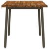 60 x 55 x 75 cm Solid Acacia Wood Natural and Coffee Rectangular