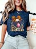 Cute Skeleton Halloween T-Shirts Shirts Short Sleeve Tee Tshirts Skull Spooky Season Shirts Clothing Family Friends Party Gifts