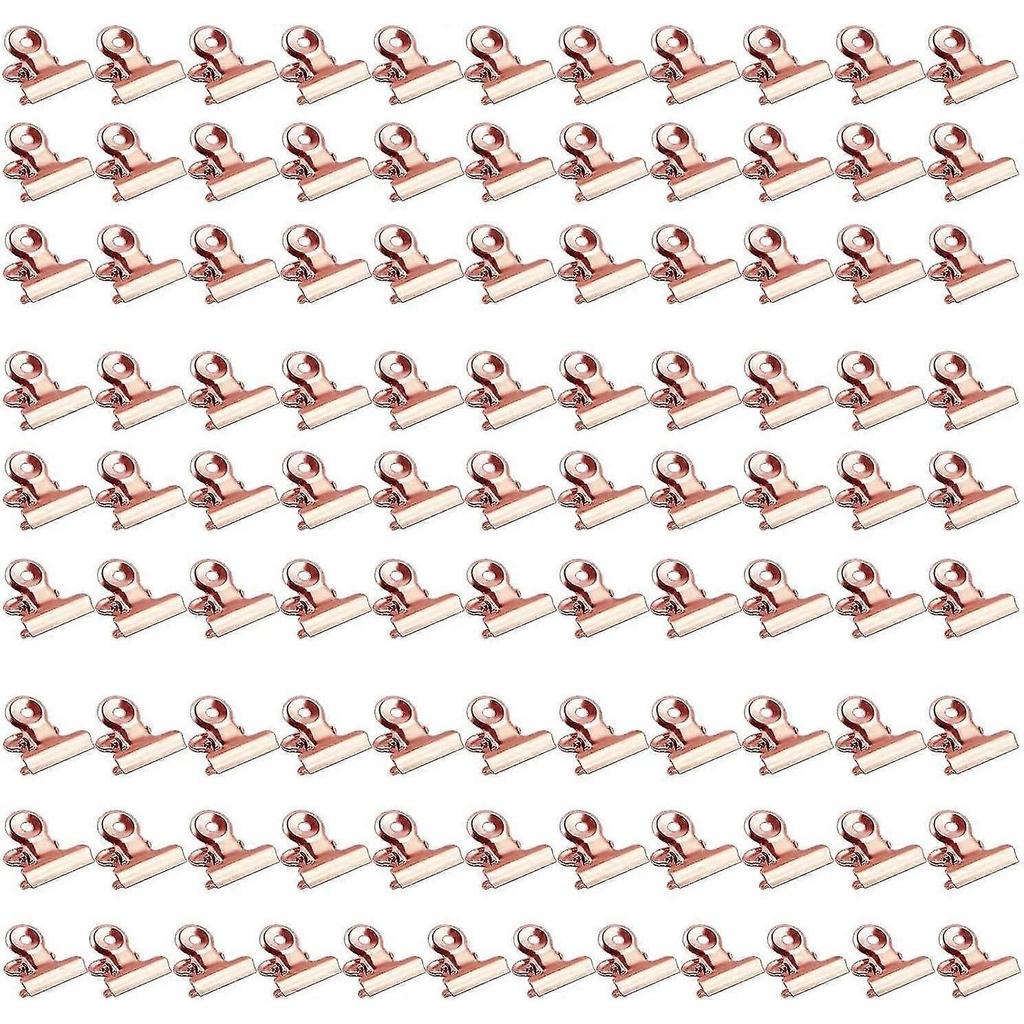 Metal Clips, Clip Clamps, 100 Pcs Metal Hinge Clamps, 22mm Paper Clamp, Metal Photo Clamp, Office Binder Clips, For Photo Pictures, Home Kitchen, Offi