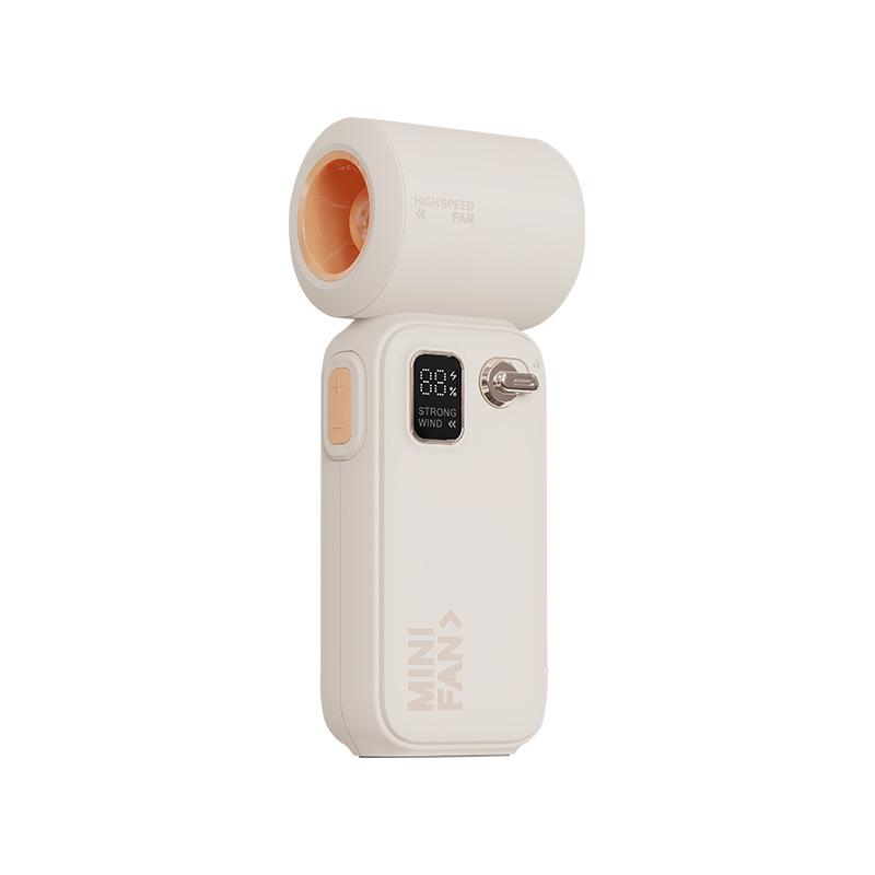 Xiaomi 2026 Новый 3600 мАч Цифровой дисплей Высокоскоростной Мини-электровентилятор Маленькая Пушка Ветра Портативный Ручной Маленький Вентилятор Шторм Турбовентилятор