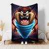 1pc Blanket Taz Mania Print Design, Lightweight Blanket for Sofa, Bed- Soft &Warm, Gift for All Seasons like Christmas, Halloween