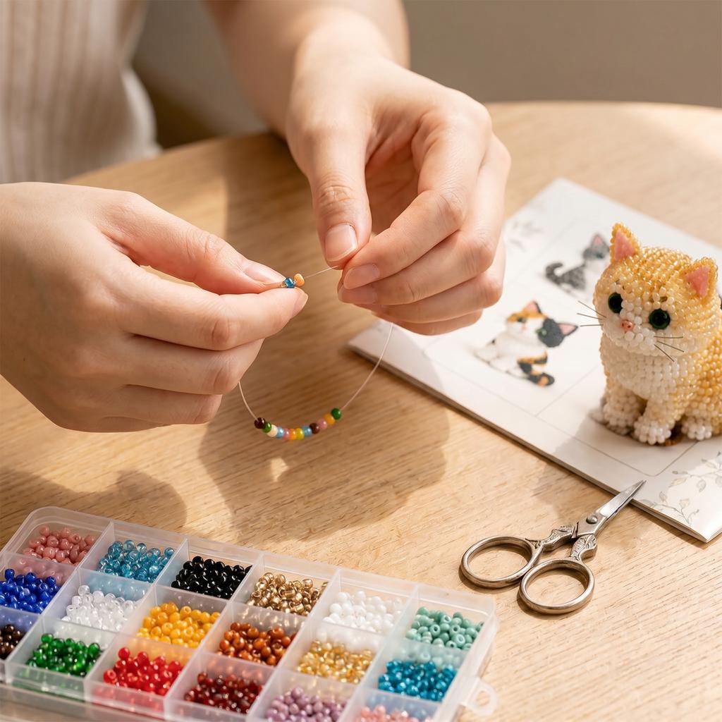 3D Набор Бусин DIY Набор Животных из Бусин для Изготовления Украшений и Творчества