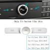 Car Multimedia Volume Radio ON Button Cover Trim Sticker Decal For Mercedes Benz A B C E GLA CIA ML GL SLK  W176 W246 W204 W212