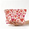 Letter Color Makeup Bag Corduroy Makeup Pouch Fashion Travel Toiletry Bag  Travel