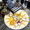 Tails Collection,Round Area Rug,Carpet Rug for Living Room Bedroom Sofa Playroom Decor,Non-slip Floor Mat