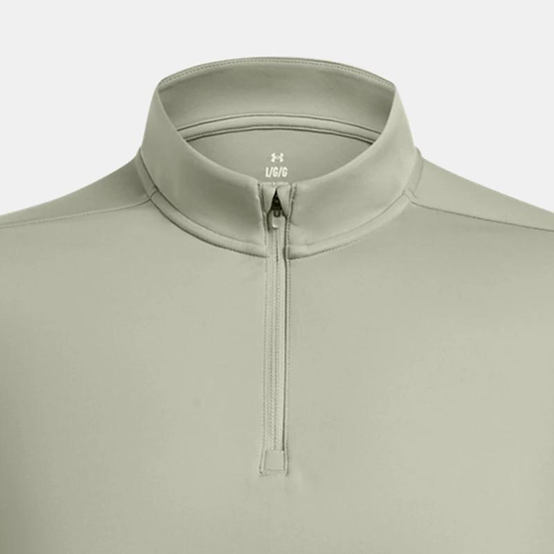 Under Armour Футболка с длинным рукавом для тренировок и фитнеса Movement UA 1/4 Zip, мужская, зеленая 1387434-504