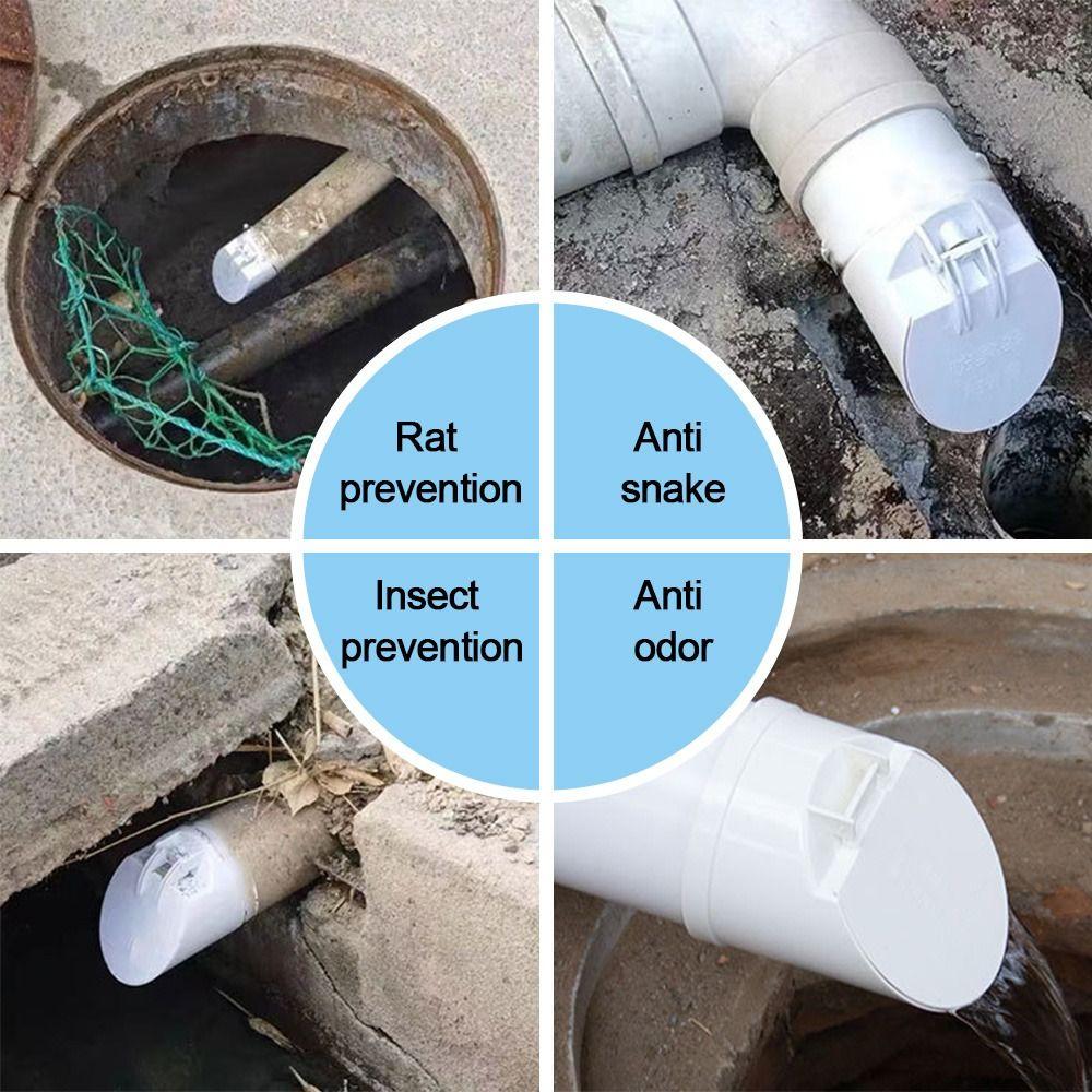 Multifunctional Drainage Pipe Floor Drains Rain Pipe Cap Outdoor Balcony Bathroom Accessory