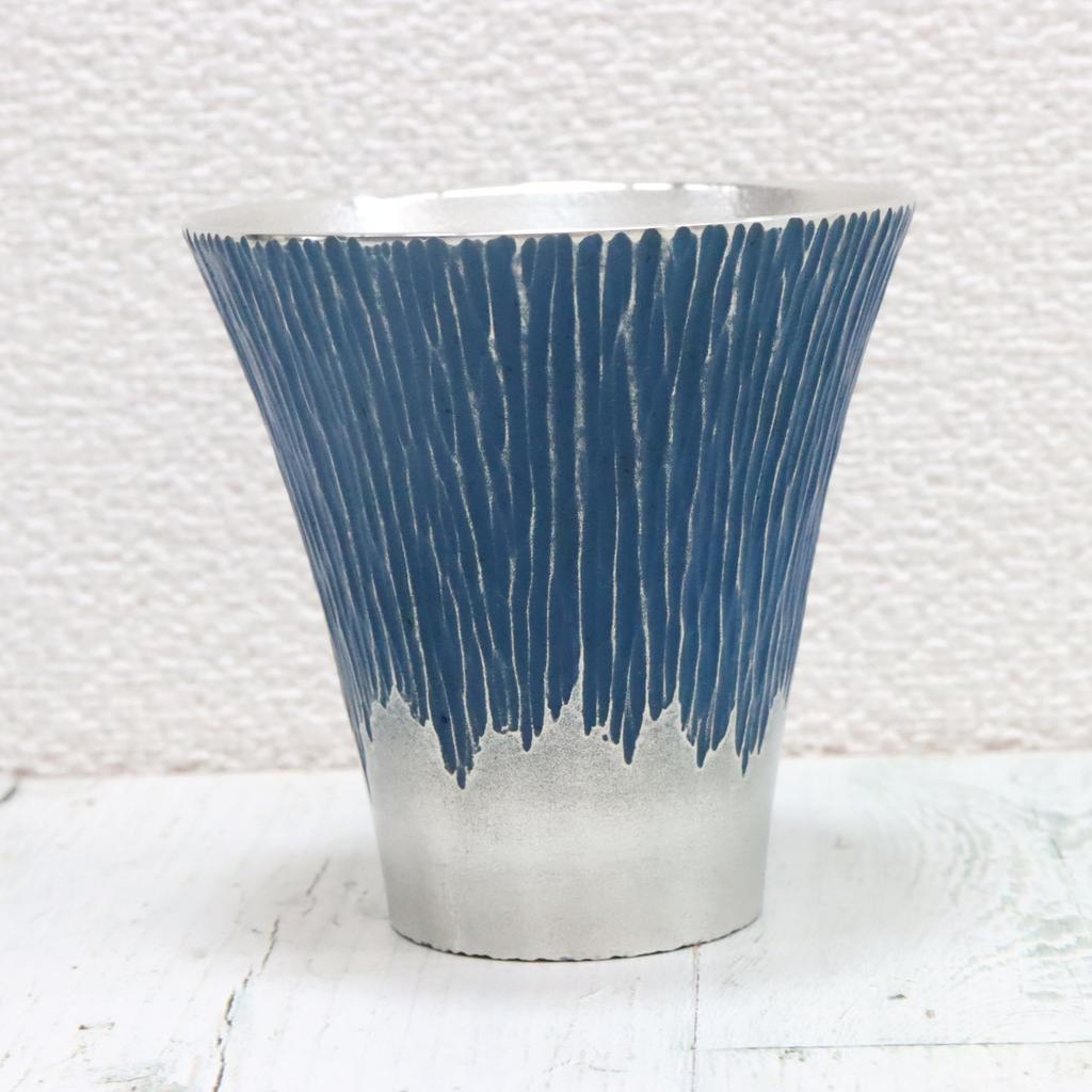 Спецификация подарочной упаковки жестяного стакана Osaka Tinware Fuji Blue (Сузуки) Монтана. (Средняя)