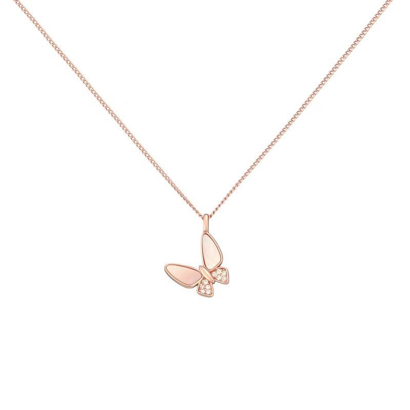 AJIDOU Chain Necklace, Butterfly Design, Pendant Necklace, Neck Accessories