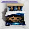 3pcs Coraline pattern bedding set duvet cover set includes duvet cover &pillowcases,perfect all season bedroom decoration&gift