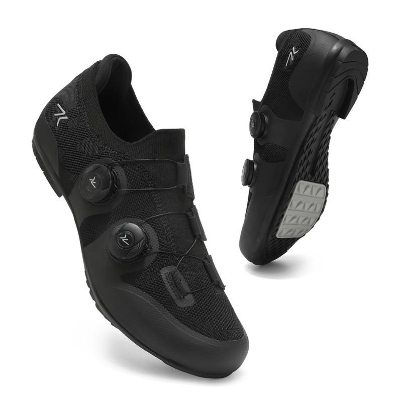 Cycling Shoes Women Men Road Bike Lockless Breathable Hard Sole Footwear