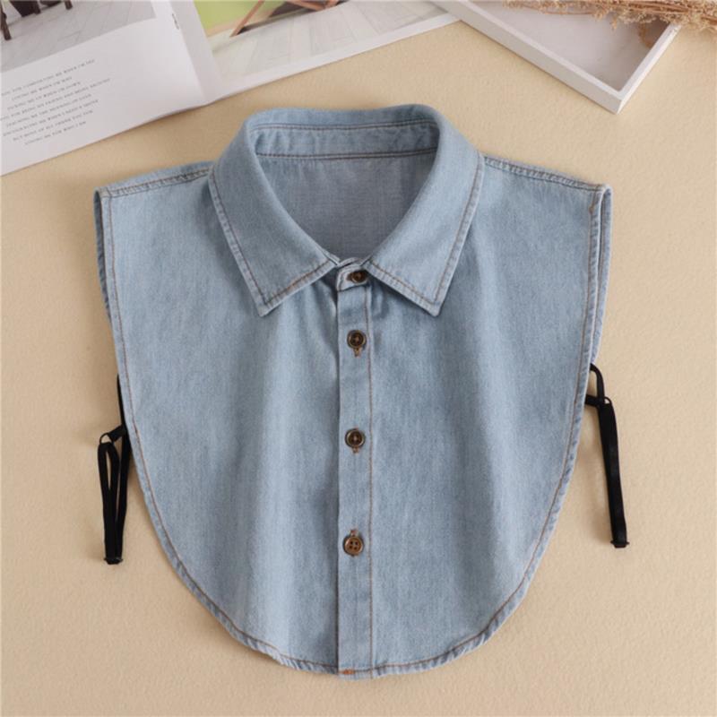 Fashion White Fake Collar Women Detachable Collars Black Woman False Collar Lace Removable Half Shirts Tie Top Collars Decor
