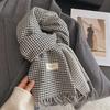 "New Autumn/Winter Nordic Houndstooth Scarf - British Versatile Double-Sided Tassel Plaid Shawl"