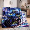 1pc Motorcycle Racing Blanket Lightweight Flannel Blanket Throw Blanket For Sofa, Bed, Travel, Camping, Livingroom, Office, Couch