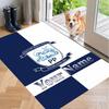 Custom Name Preston North End Crystal Velvet Floor Rug Personalized Text Soft Carpet Home Decor