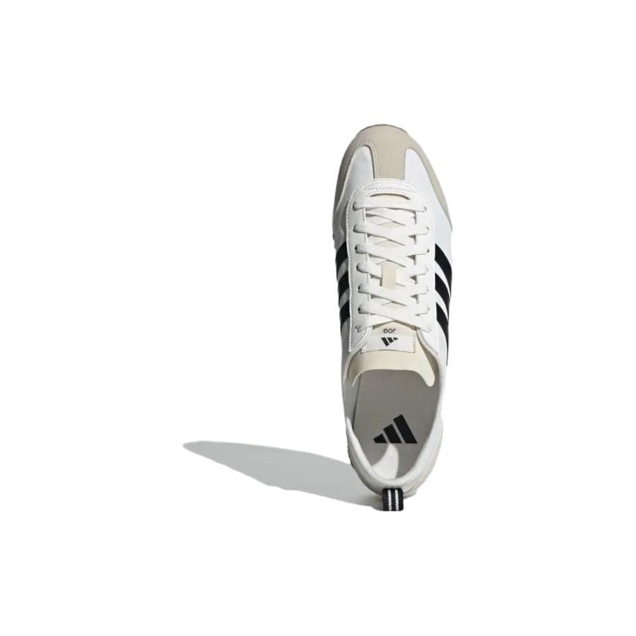 Adidas VS Jog 2.0 White Black Unisex Sneakers Footwear-White Core-Black JI2436