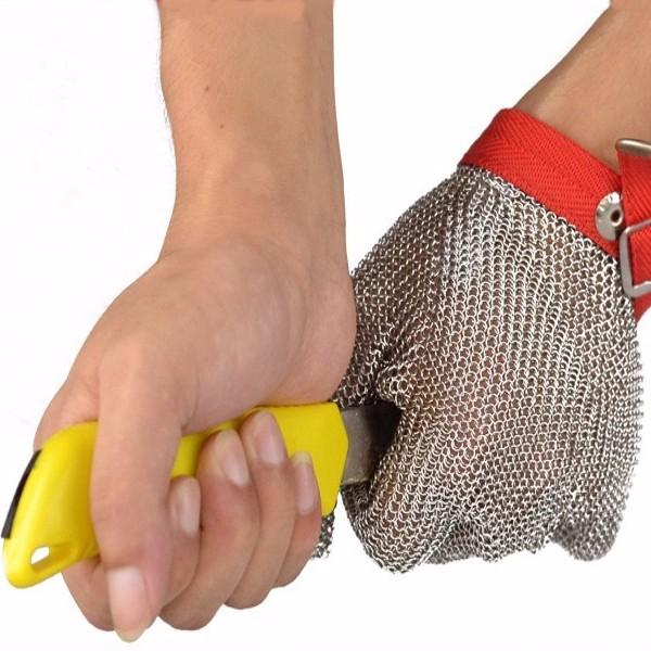 Anti-Cut PPE Safety Stainless Steel Food Grade 316 EN388 Cut 5 Stab-Resistant ANSI Cut Resistant Protective Mesh Gloves Butcher