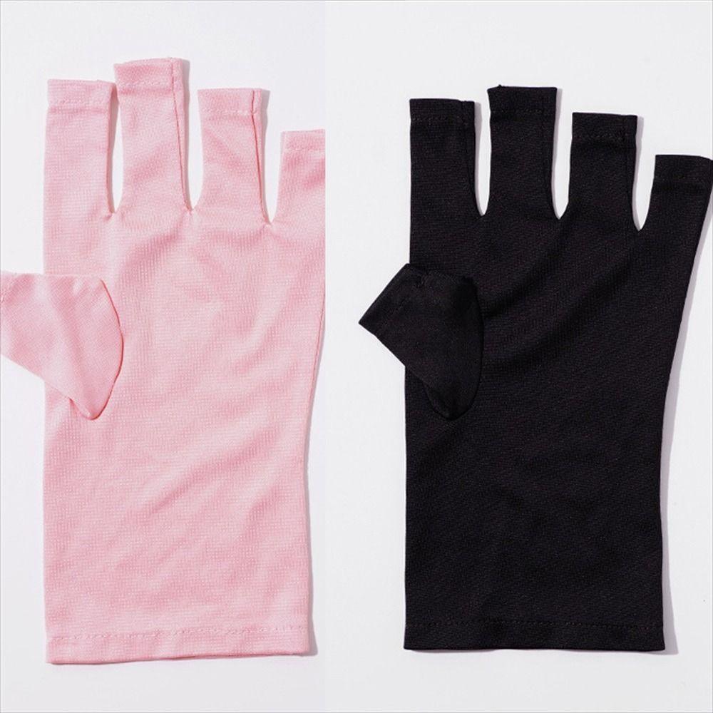 1Pair Nail Art Gel Tool Anti UV Radiation Gloves Nail Lamp Protection Gloves for Nail UV LED Lamp