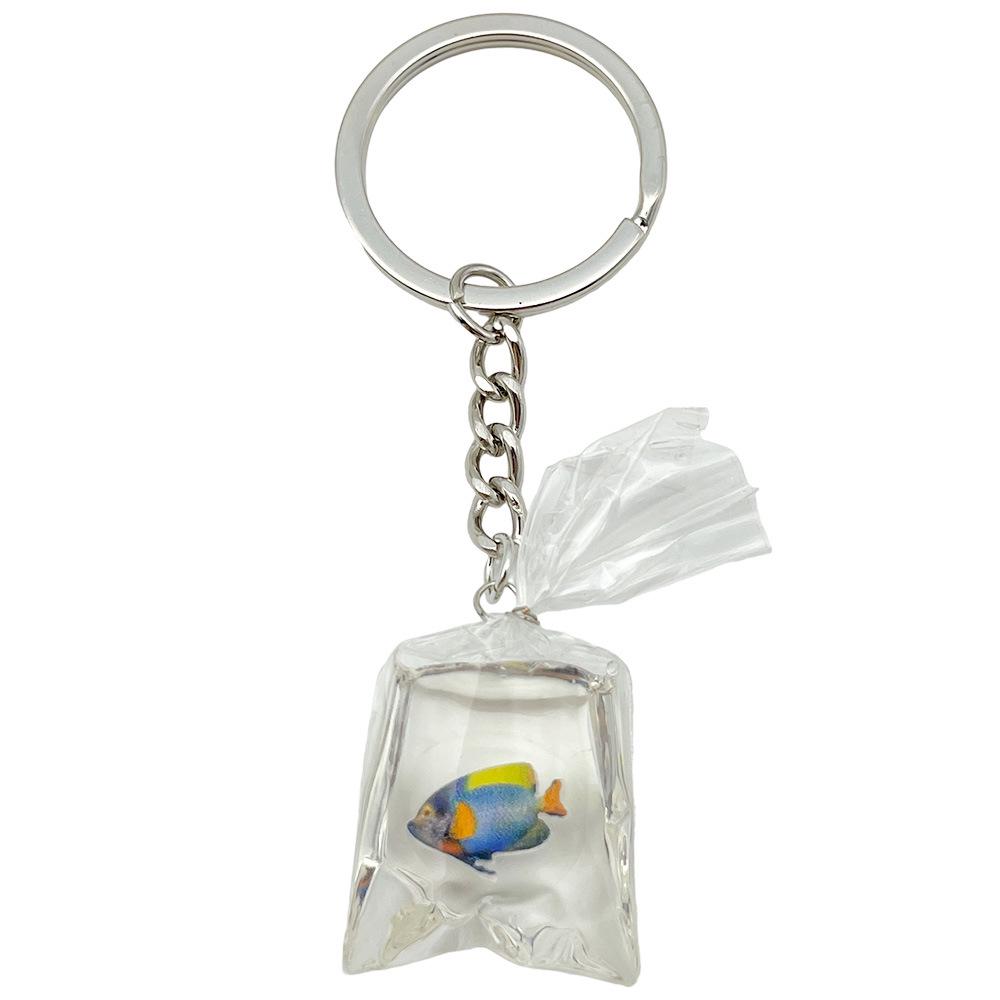 Creative Alloy Seashell and Pearl Keychain Pendant