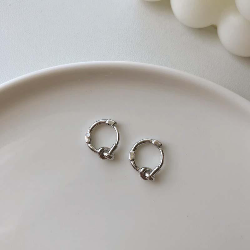 Мужские трендовые серьги-узлы и сердечки 2022 года — стильные хип-хоп-пряжки для мальчиков